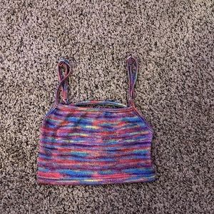 Shein cropped backless top